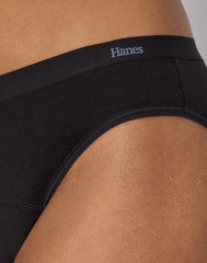 Hanes Comfort, Period. Bikini Period Underwear, Super Leaks, 3-Pack