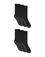 Hanes Double Tough Men's Crew Socks, Comfort Top, Shoe Sizes 12-14, 6-Pairs