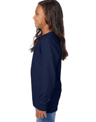 Hanes Kids' Garment Dyed Long Sleeve T-Shirt