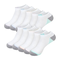 Hanes Moves X-Temp Women's No Show Socks, 10-Pairs, Shoe Sizes 8-12