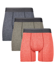 Hanes Comfort Flex Fit Men's Breathable Stretch Mesh Boxer Brief Underwear, Red/Green/Black, 3-Pack