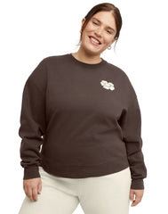 Hanes Originals Women's Fleece Sweatshirt, Good Days Ahead (Plus Size)