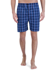 Hanes Men's Pajama Shorts Set, Woven Cotton Blend