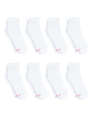 Hanes Ultimate Women's Ankle Socks Pack, Cushioned, 8-Pairs