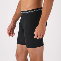 Hanes Perfect Flex Men's Boxer Brief Underwear, Lightweight & Breathable, Black, 1-Pack