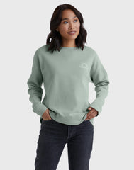 Hanes Women's Garment Dyed Fleece Sweatshirt, C'est La Vie