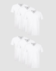 Hanes Men's Undershirt Pack, V-Neck, Moisture-Wicking Cotton with Odor Control, 6-Pack