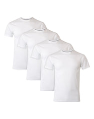 Hanes Men's Slim-Fit T-Shirt Undershirt Pack, 4-Pack, Moisture Wicking, Odor Control, Dyed