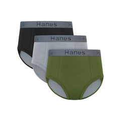 Hanes Confident Nights Boys Overnight Underwear Pack, 3-Pack, Light & Moderate Leaks, Blk Multi
