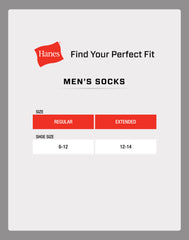 Hanes Double Tough Men's Low-Cut Socks, 12 Pairs (Big & Tall)