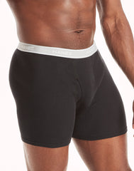 Hanes Men's Cotton Boxer Brief Underwear Super Value Pack, Black/Grey, 10-Pack