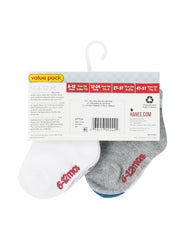 Hanes Infant/Toddler Boys' Ankle Socks, Gripper Foot Bottoms, 10-Pairs
