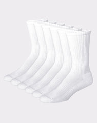 Hanes Men's Performance Cushioned Crew Socks, 6-Pack