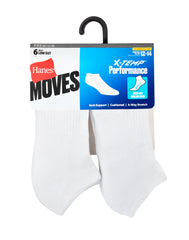 Hanes Men's Performance Cushioned Big & Tall Low Cut Socks, 6-Pack