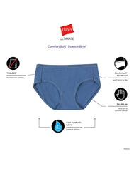 Hanes Ultimate ComfortSoft Women's Hipster Underwear, 5-Pack