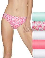 Hanes Ultimate Cotton Stretch Women's Bikini 5-Pack (4 + 1 Free Bonus Pack)