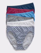 Hanes Ultimate Women's Breathable Hi-Cut Underwear, 6-Pack