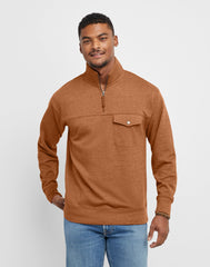 Hanes Originals Men's French Terry Quarter Zip Pullover