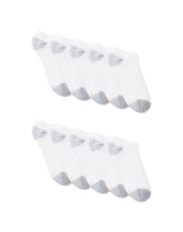 Hanes Women's No Show Socks, Cushioned, Extended Sizes, 10-Pairs