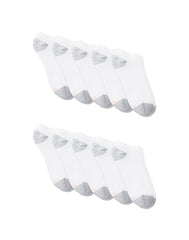 Hanes Women's No Show Socks, Cushioned, Extended Sizes, 10-Pairs