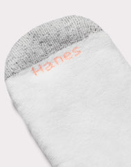 Hanes Women's No Show Socks, Cushioned, Extended Sizes, 10-Pairs