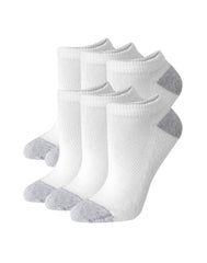 Hanes Women's No-Show Socks, Moisture-Wicking, Extended Sizes 8-12, 6-Pairs