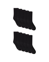 Hanes Women's Athletic Crew Socks, Full Sole Cushion, 10-Pairs