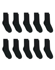 Hanes Women's Athletic Crew Socks, Full Sole Cushion, 10-Pairs