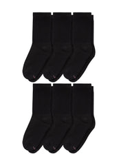 Hanes Women's Crew Socks, Moisture-Wicking, 6-Pairs