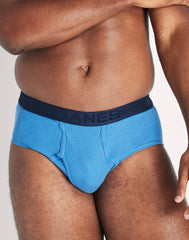 Hanes Ultimate Big Men's Brief Underwear, Assorted Solids, 6-Pack, (Big & Tall Sizes)