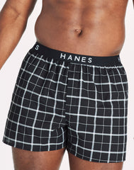 Hanes Ultimate Big Men's Woven Boxer Underwear, Assorted Prints, 4-Pack (Big & Tall Sizes)