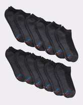 Hanes Men's Cushioned No Show Socks, X-Temp, 12-Pairs