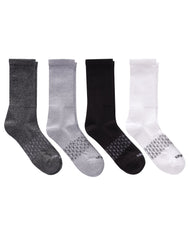 Hanes Absolute Active Men's Crew Socks Pack, 4-Pair Pack, Moisture Wicking, Seamless Toe, Cushioned