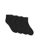 Hanes Moves Impact Zone Men's Ankle Socks Pack, 4-Pair Pack, Cushioned X-Temp Moisture-Wicking Socks