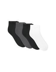 Hanes Moves Men's Ankle Socks Pack, 4-Pair Pack, 360 Stretch, Lightweight, Moisture Wicking