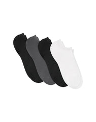Hanes Moves Men's No-Show Socks Pack, 4-Pair Pack, 360 Stretch X-Temp, Lightweight, Moisture Wicking