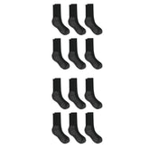Hanes Work Men's Socks Pack, 12-Pack, Cushioned Moisture-Wicking Odor-Control Socks