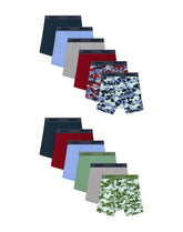 Hanes Boys’ Underwear Boxer Briefs Cotton, 12-Pack, Printed