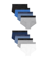 Hanes Boys' Underwear Boxer Briefs Cotton-Stretch, 8-Pack, Assorted