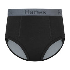 Hanes Confident Nights Boys Overnight Underwear Pack, 3-Pack, Light & Moderate Leaks, Blk Multi