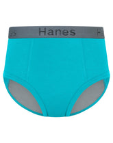 Hanes Confident Nights Boys' Overnight Underwear Pack, 3-Pack, Light & Moderate Leaks, Gem Multi