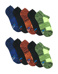 Hanes Moves Boys' No-Show Socks Pack, 10-Pack, X-Temp Moisture-Wicking Athletic Socks
