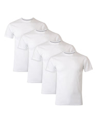 Hanes Men's Slim-Fit T-Shirt Undershirt Pack, 4-Pack, Moisture Wicking, Odor Control, Dyed