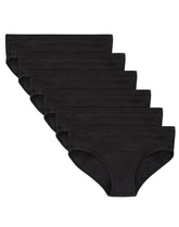 Hanes Girls' Period Underwear Hipsters, 6-Pack, Comfort, Period., Moderate Protection, Solids