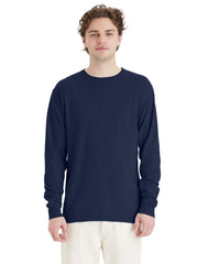 Hanes Unisex Garment Dyed Long Sleeve Cotton T-Shirt