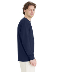 Hanes Unisex Garment Dyed Long Sleeve Cotton T-Shirt