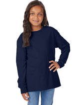 Hanes Kids' Garment Dyed Long Sleeve T-Shirt