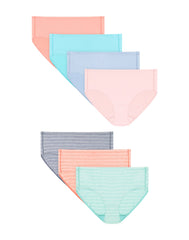 Hanes Pure Comfort Girls' Underwear Microfiber Brief, 7-Pack