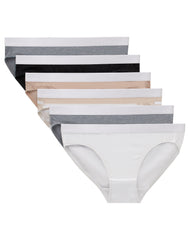 Hanes Originals Girls' Underwear Bikinis, 6-Pack, Cotton Stretch