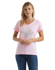 Hanes Women's V-Neck Graphic T-Shirt, Oversized Floral